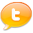 Tangerine Twitter Icon 48x48 png